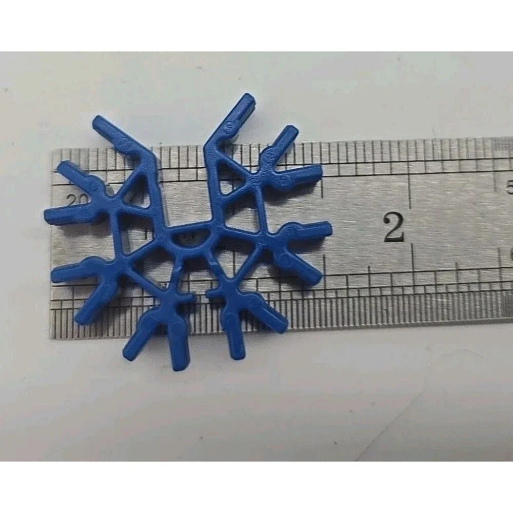 K'nex Loopin Lightning Coaster Parts Lot of 13 Blue & Dark Blue 7-Way Connectors